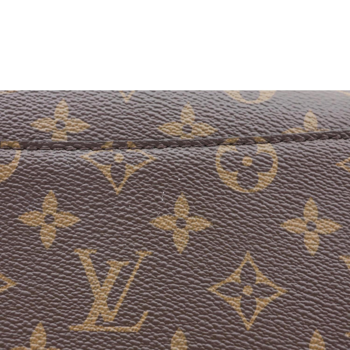 LOUIS VUITTON Rivoli PM Monogram Canvas Satchel Bag Brown