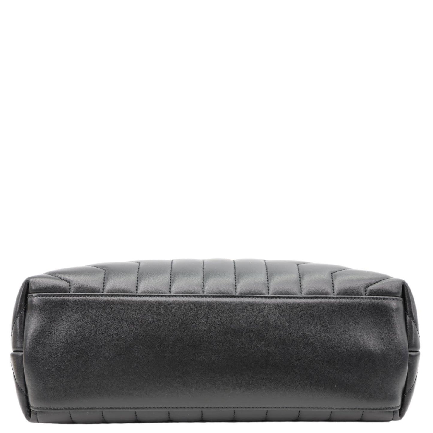 YVES SAINT LAURENT Loulou Large Matelasse Leather Chain Shoulder Bag Black