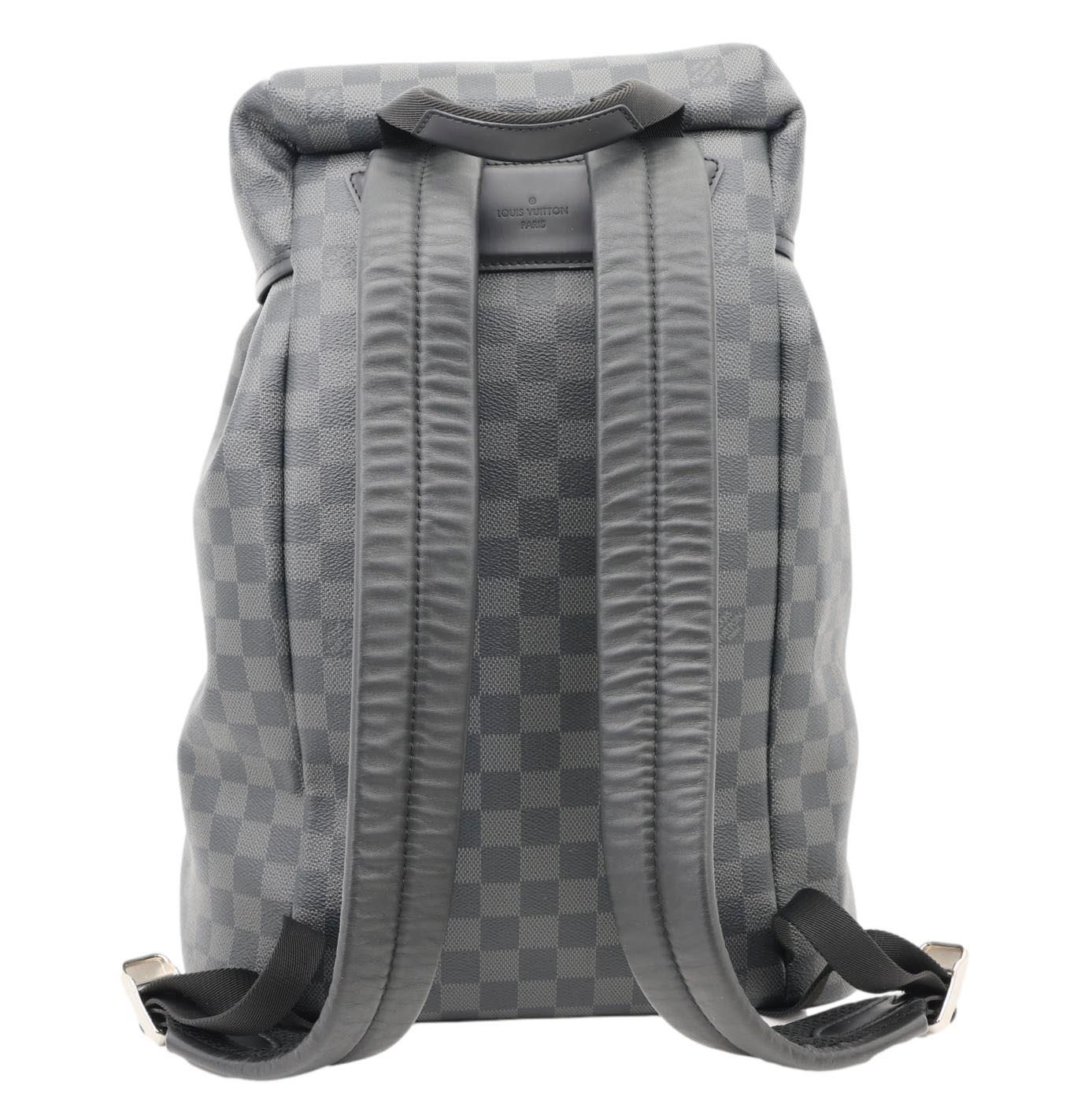 LOUIS VUITTON Zack  Damier Graphite Canvas Backpack Bag Black