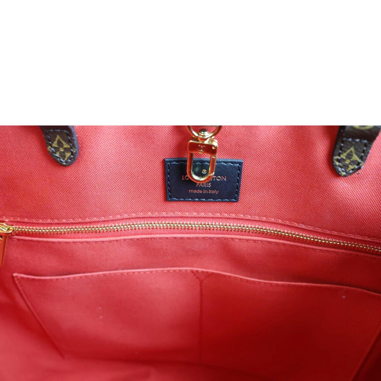LOUIS VUITTON Onthego GM Giant Monogram Reverse Canvas Tote Bag Brown