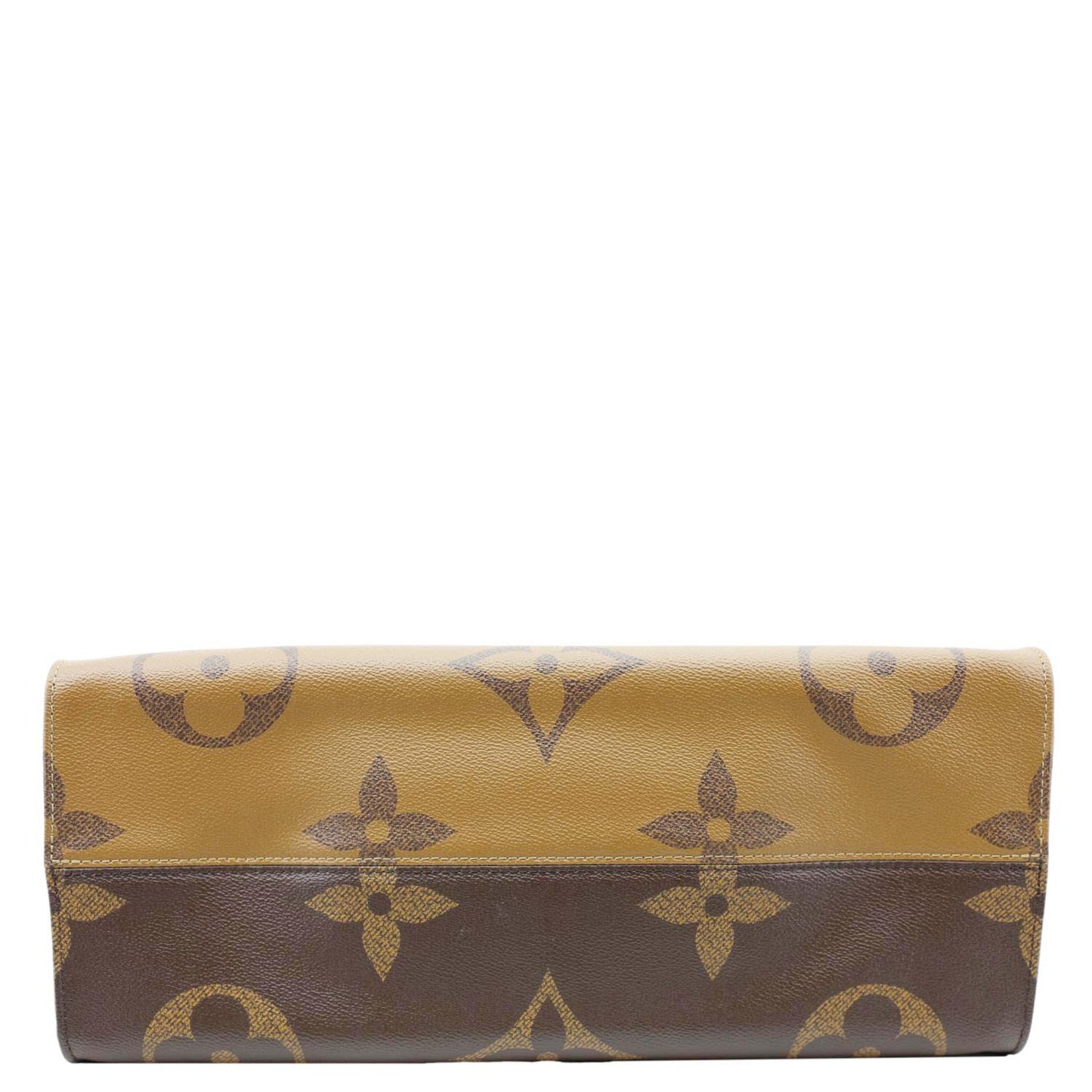 LOUIS VUITTON Onthego GM Giant Monogram Reverse Canvas Tote Bag Brown