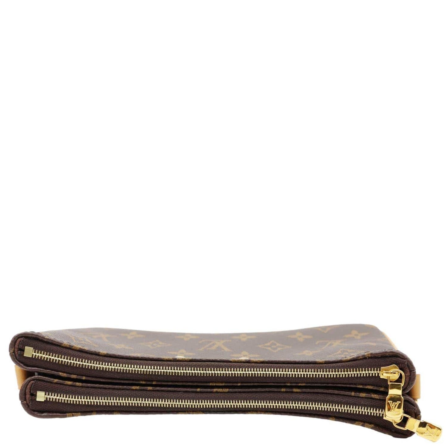 LOUIS VUITTON Liv Pochette Monogram Canvas Shoulder Bag Brown