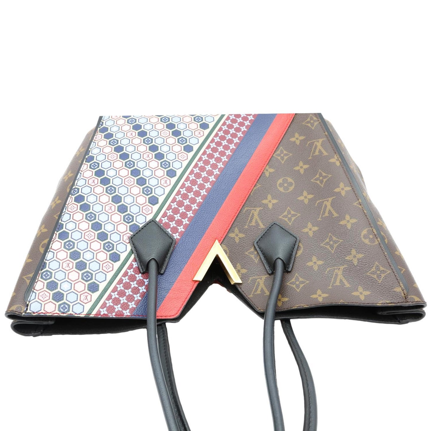 LOUIS VUITTON Kimono MM Monogram Canvas Tote Bag Brown