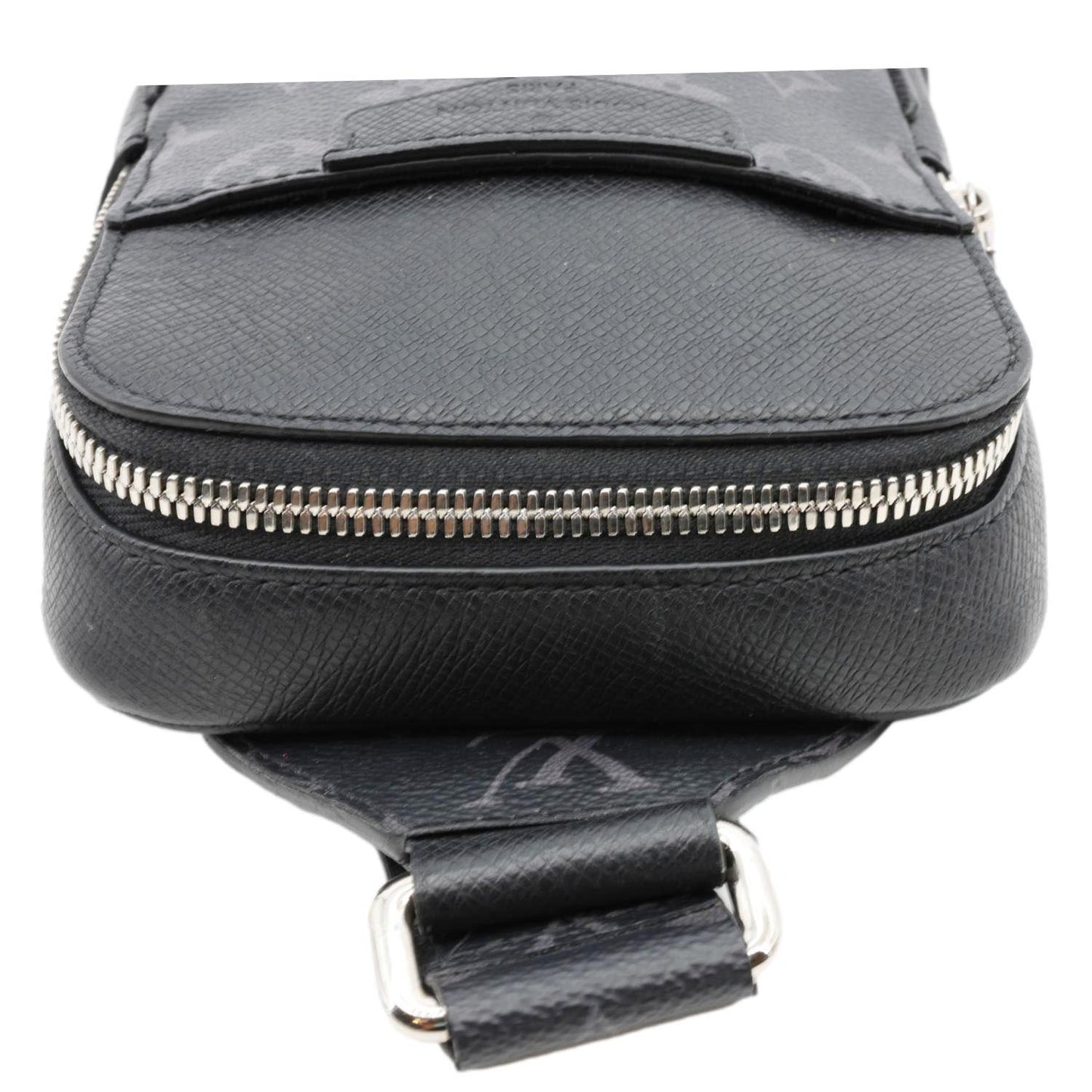 LOUIS VUITTON Outdoor Slingbag Monogram Taigarama Leather Crossbody Bag Black