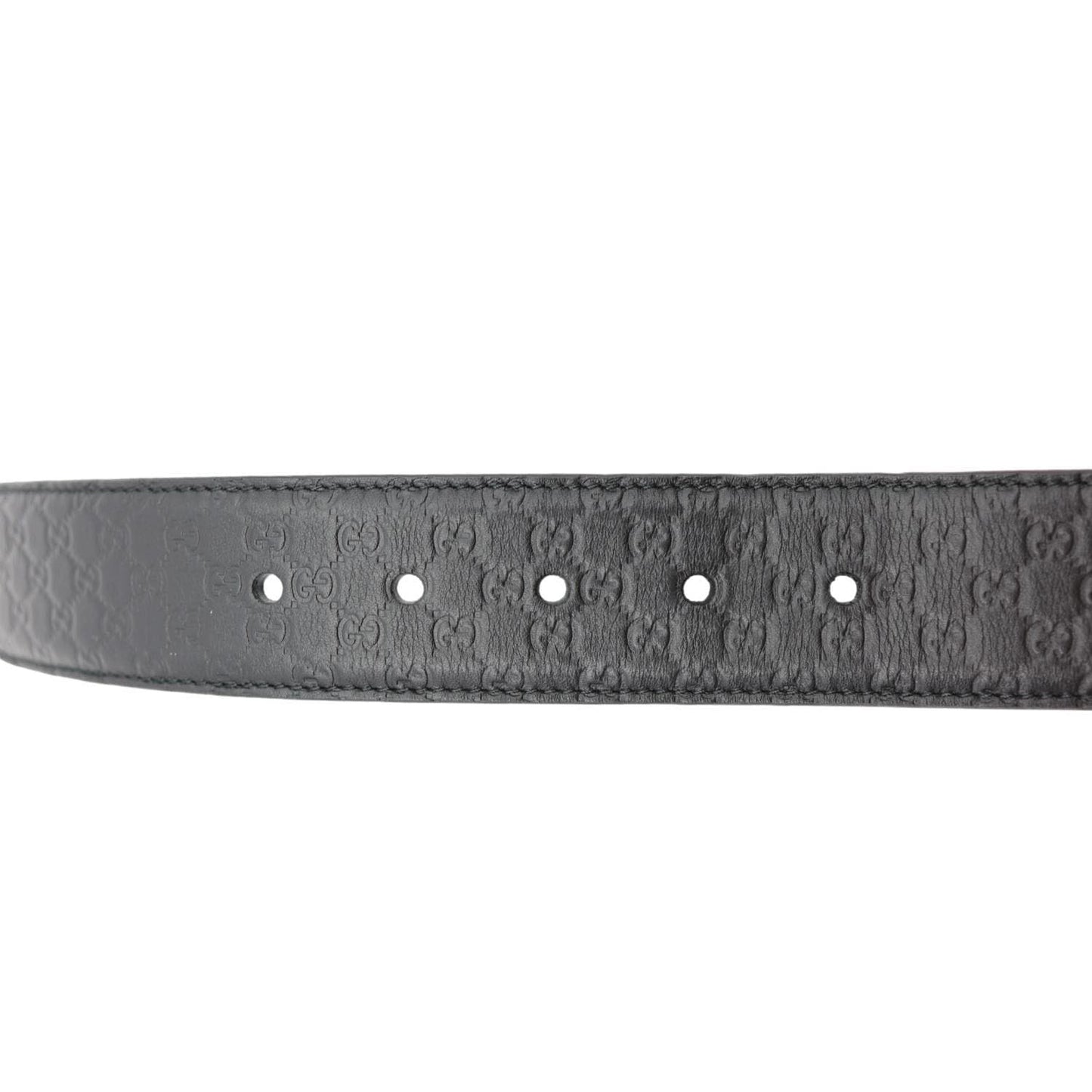 GUCCI Microguccissima Leather Belt Black 281548 Size 95/38
