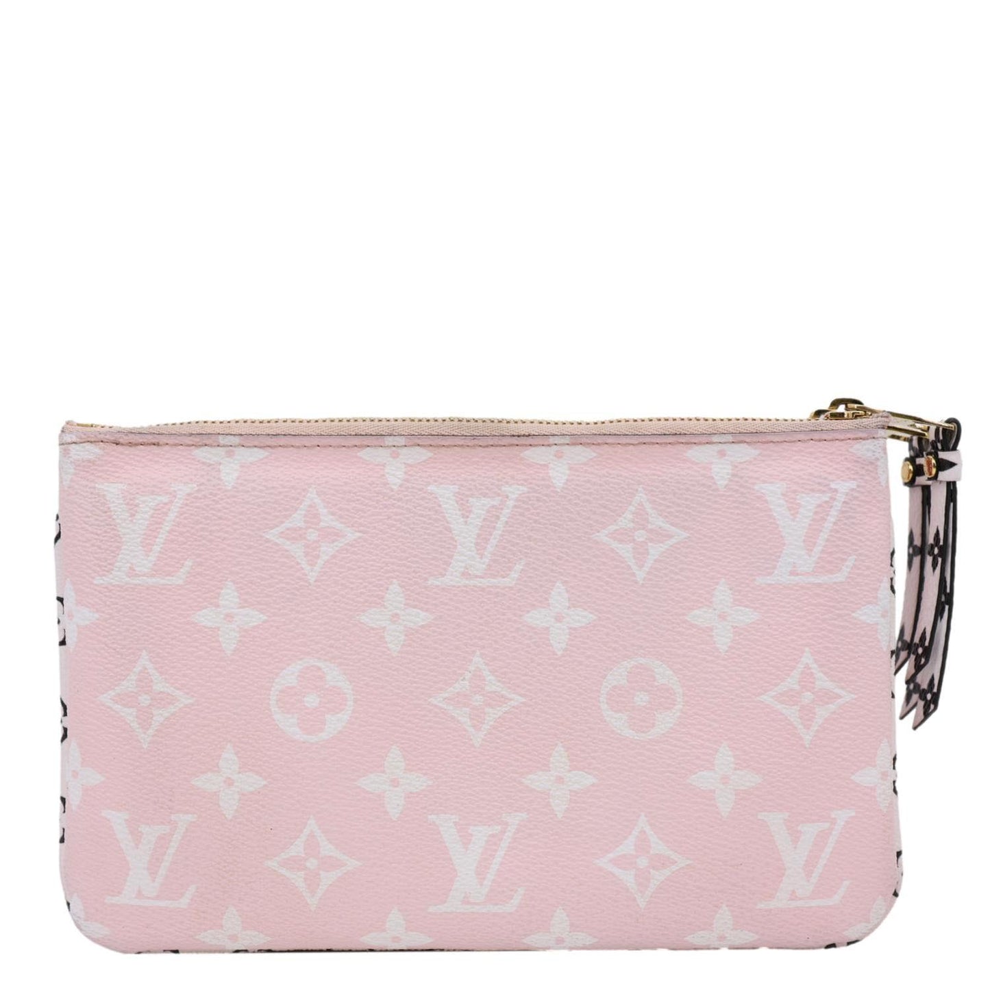 LOUIS VUITTON Double Zip Pochette Giant Monogram Jungle Crossbody Bag Red