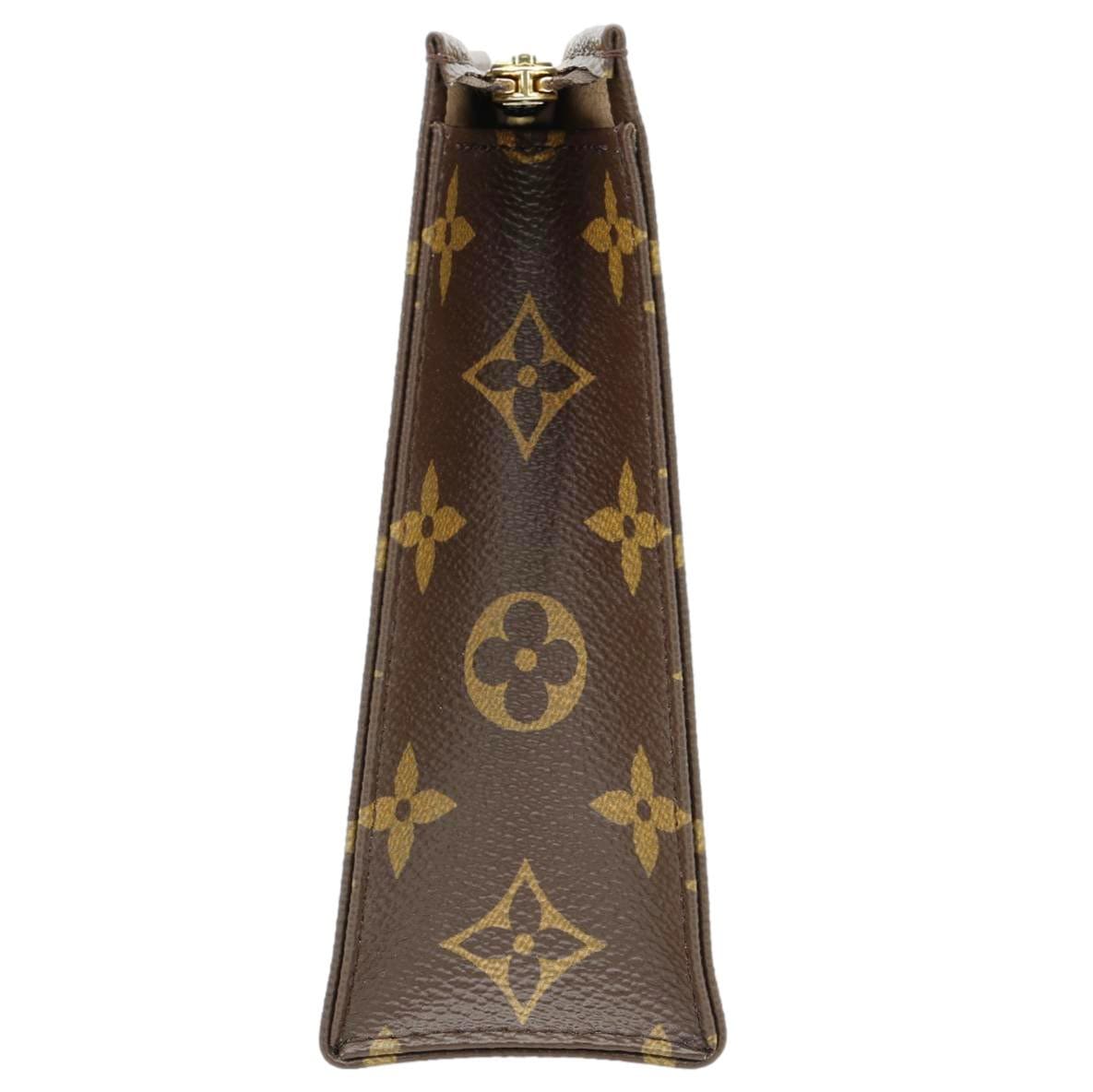 LOUIS VUITTON Toiletry 19 Monogram Canvas Pouch Brown