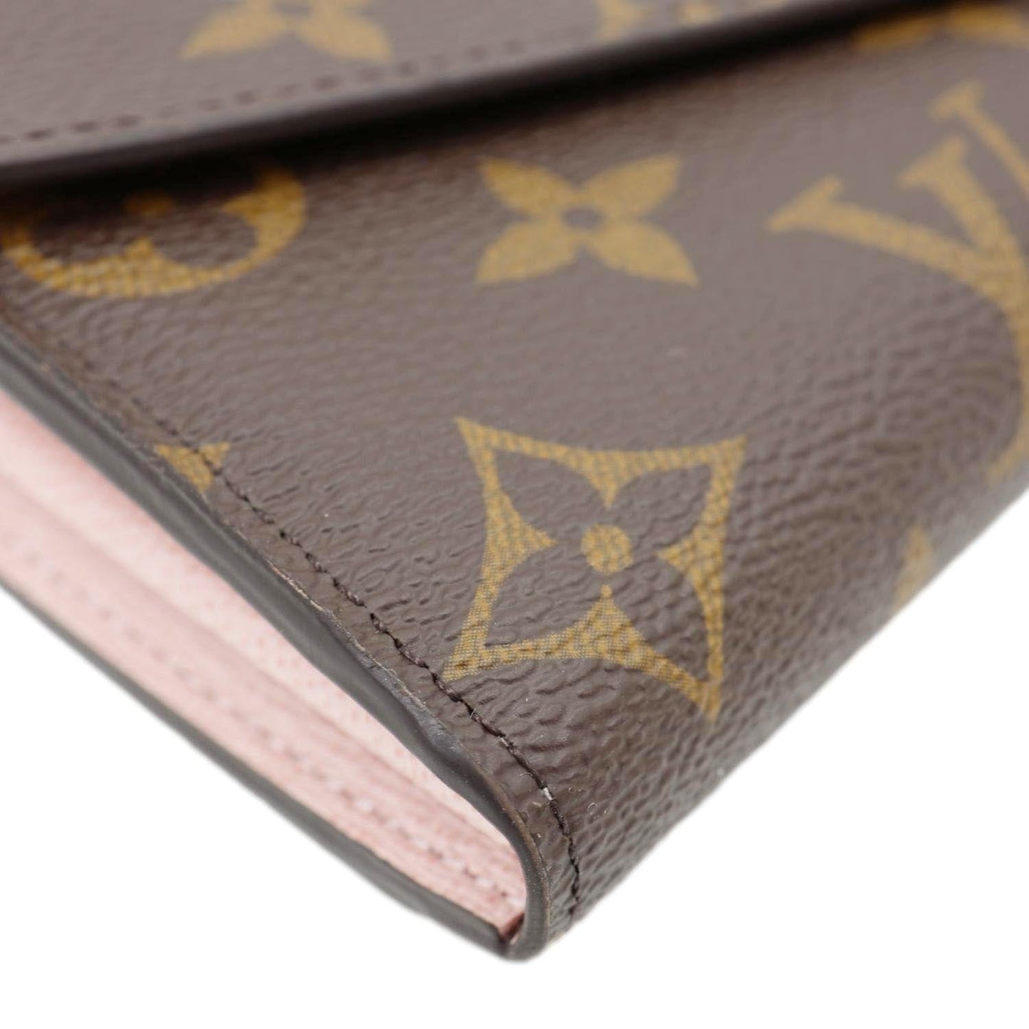 LOUIS VUITTON Sarah Monogram Canvas Wallet Rose Ballerine