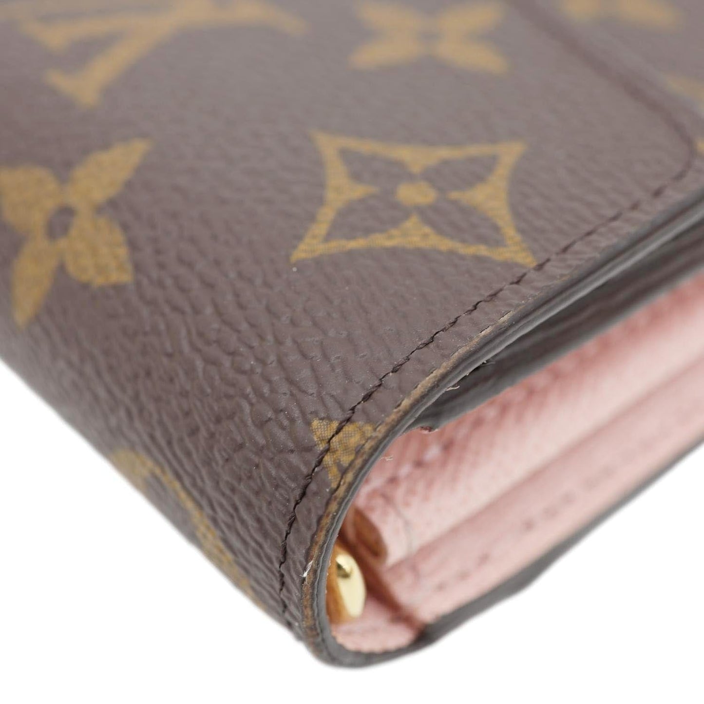 LOUIS VUITTON Sarah Monogram Canvas Wallet Rose Ballerine