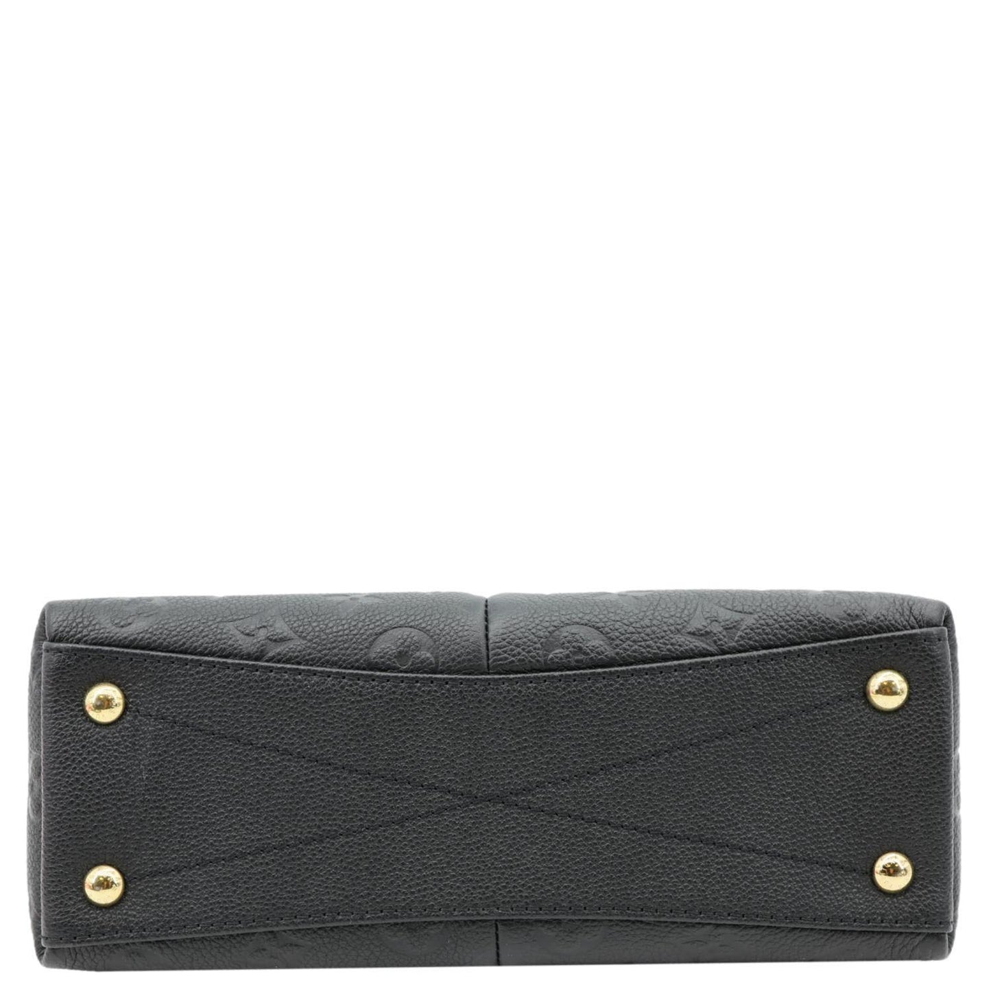 LOUIS VUITTON V BB Monogram Empreinte Tote Shoulder Bag Black