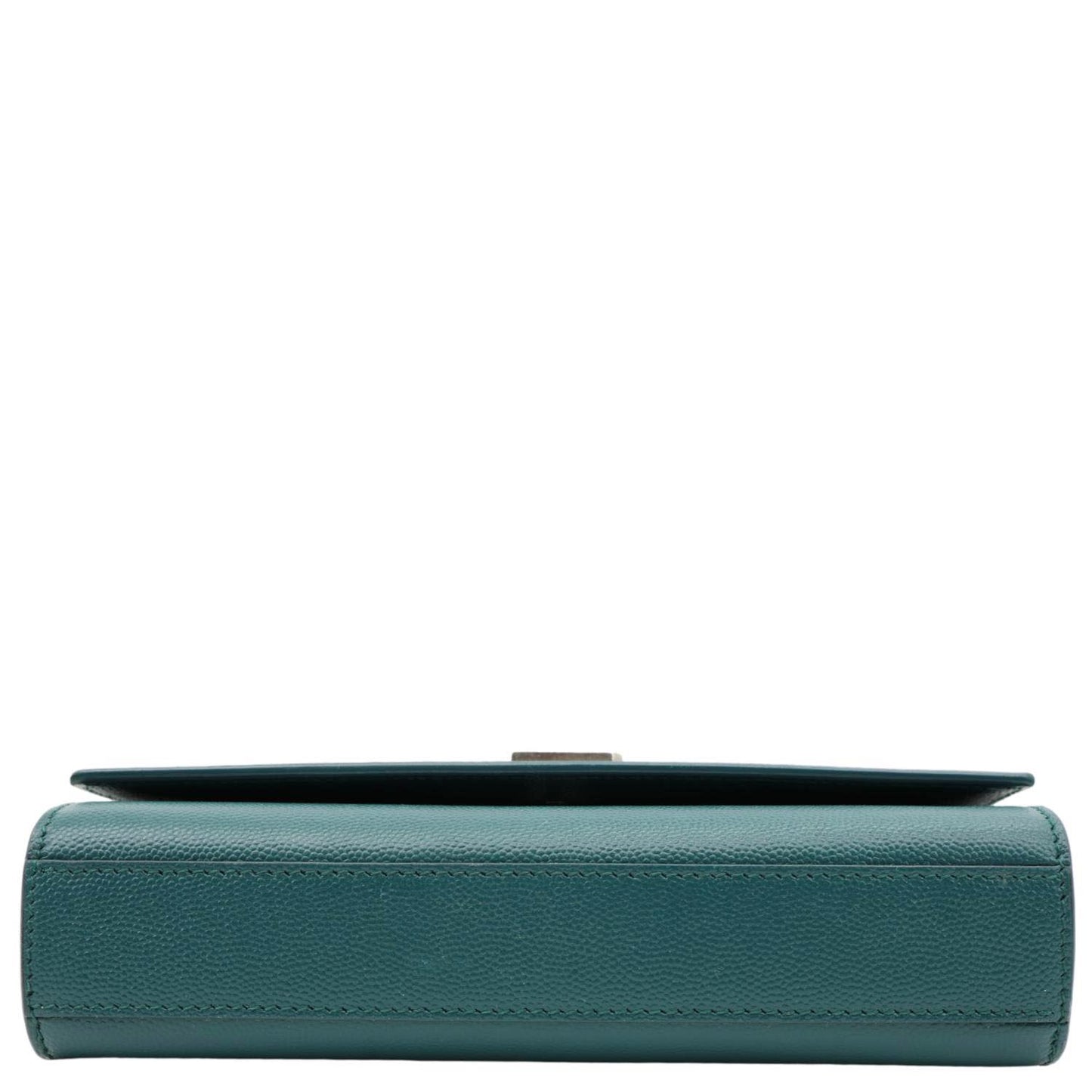 YVES SAINT LAURENT Kate Leather Wallet On Chain Crossbody Bag Emerald