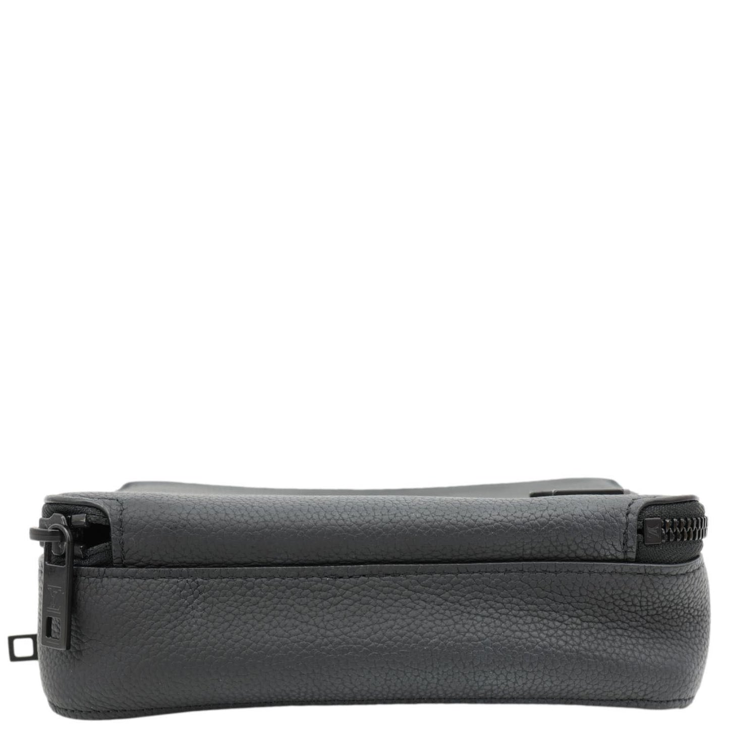 LOUIS VUITTON Alpha Wearable LV Aerogram Leather Shoulder Bag Black
