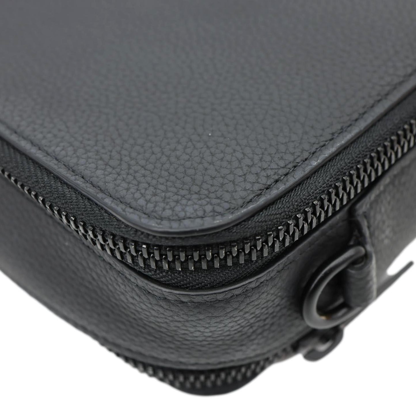 LOUIS VUITTON Alpha Wearable LV Aerogram Leather Shoulder Bag Black