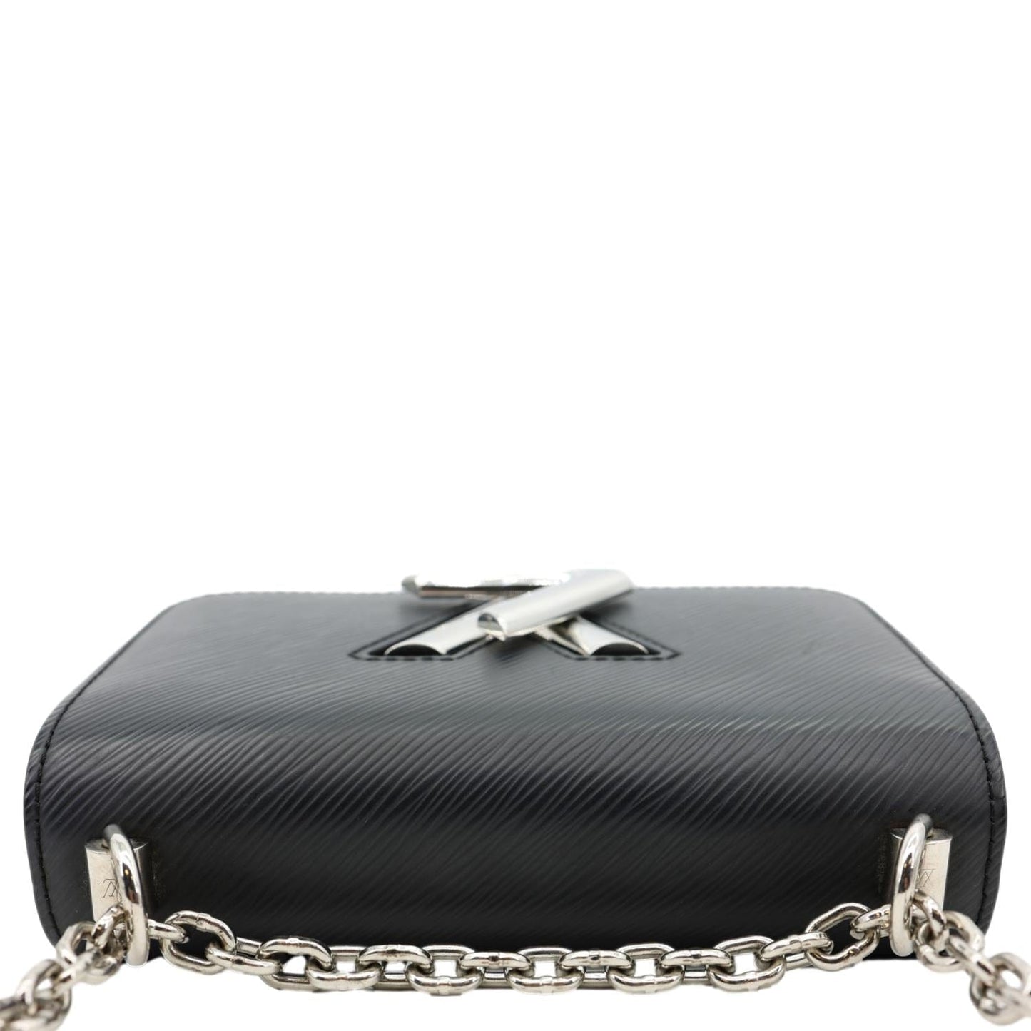LOUIS VUITTON Twist MM Epi Leather Chain Shoulder Bag Black