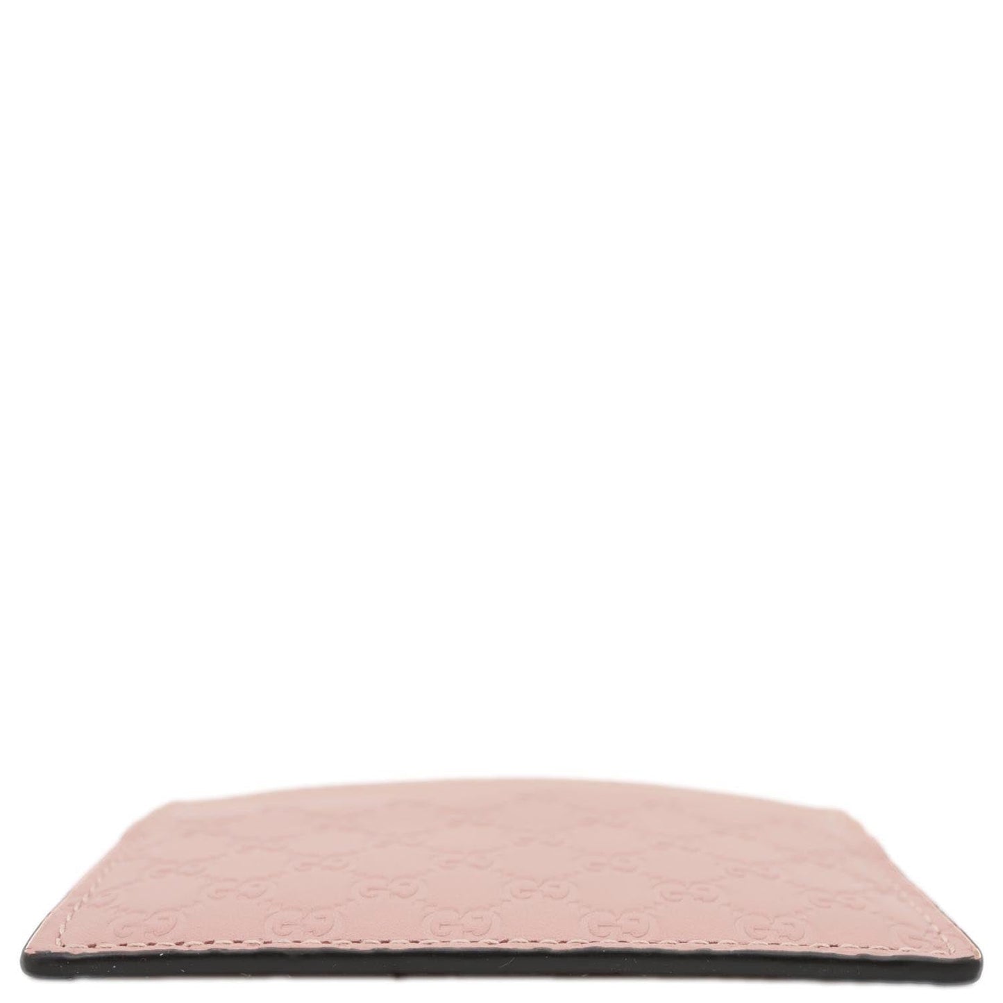 GUCCI Microguccissima Calfskin Leather Card Holder Pink 262837
