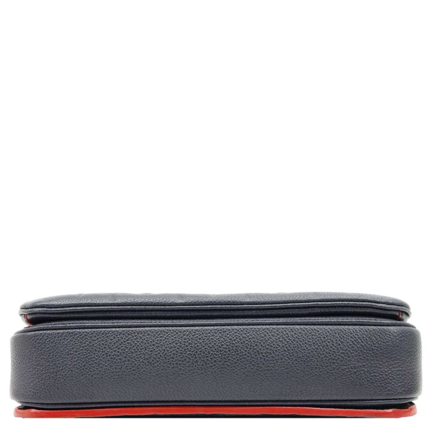 LOUIS VUITTON Metis Pochette Empreinte Leather Crossbody Bag Navy Blue