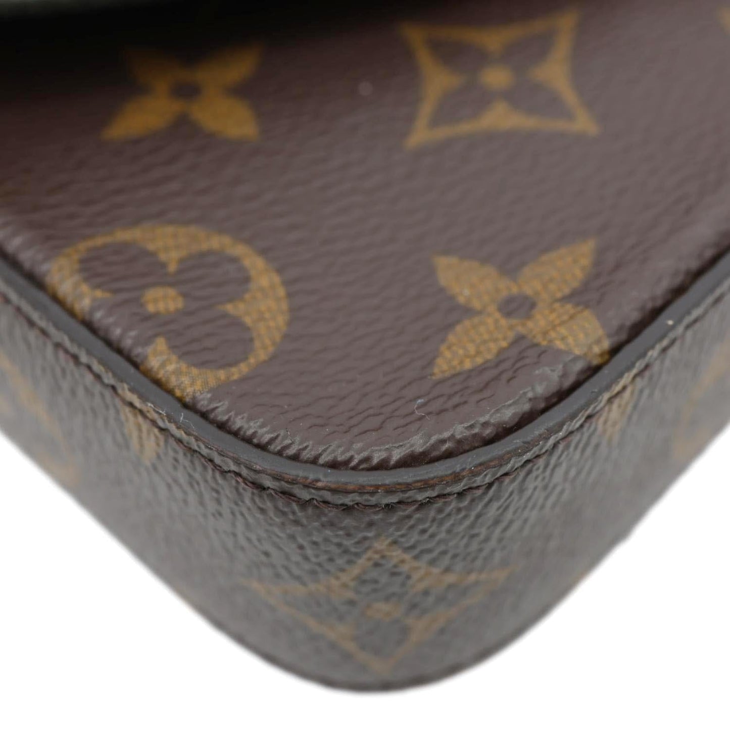 LOUIS VUITTON Felicie Strap & Go Monogram Canvas Shoulder Bag Kaki