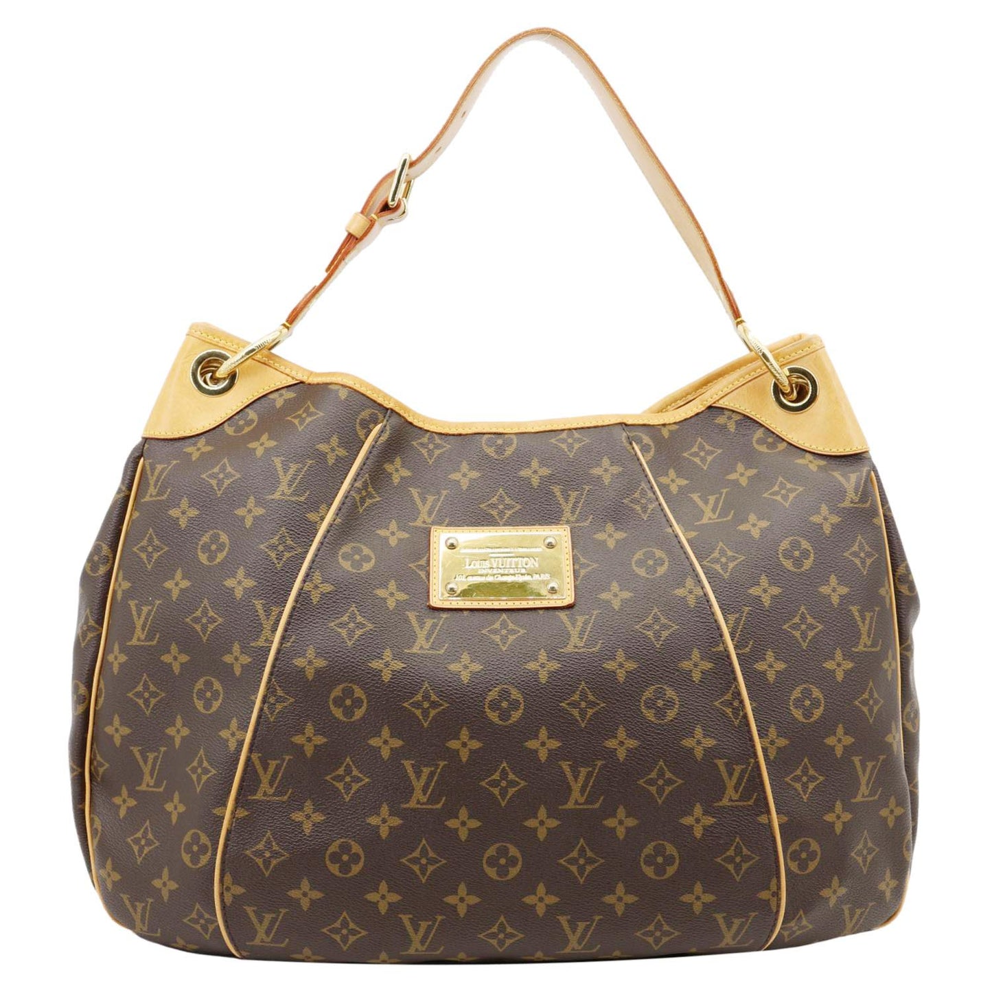 LOUIS VUITTON Galliera GM  Monogram Canvas Shoulder Bag Brown