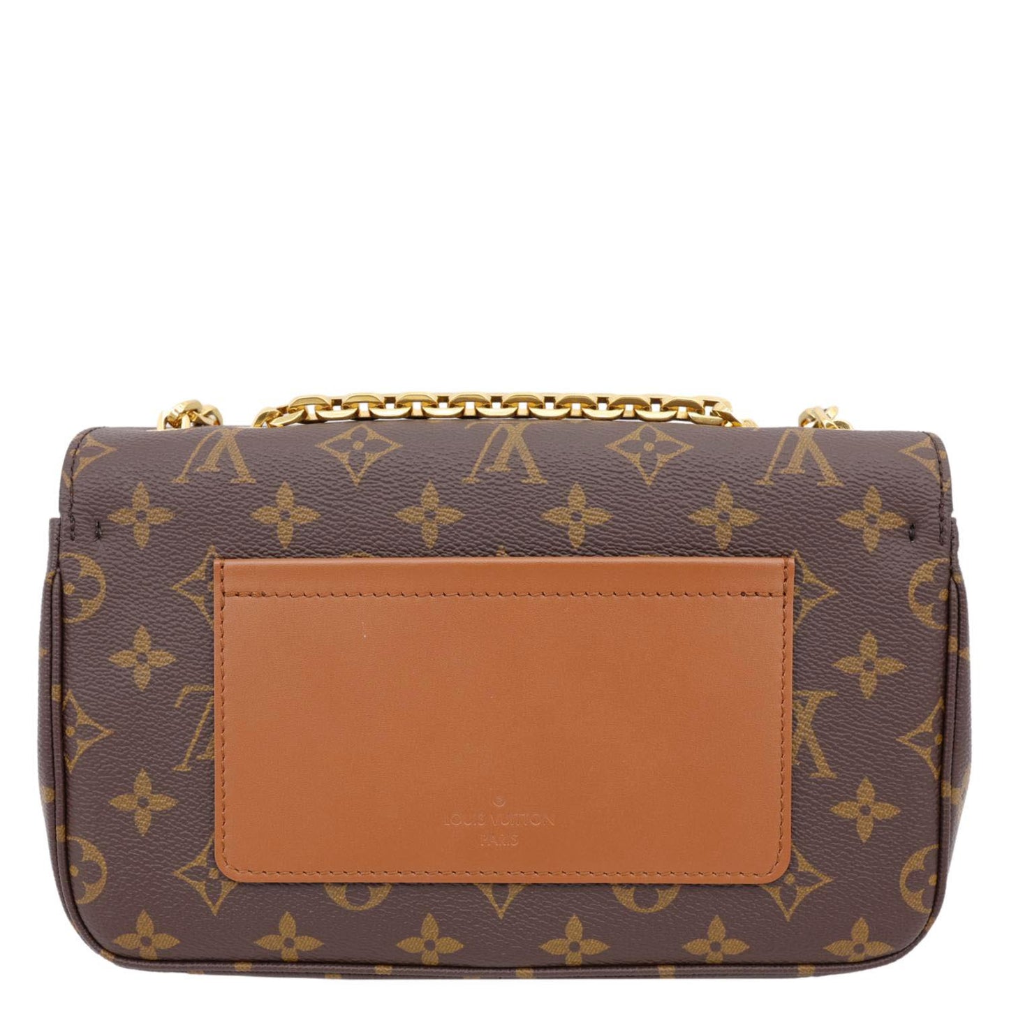 LOUIS VUITTON Marceau Monogram Canvas Chain Shoulder Bag Caramel