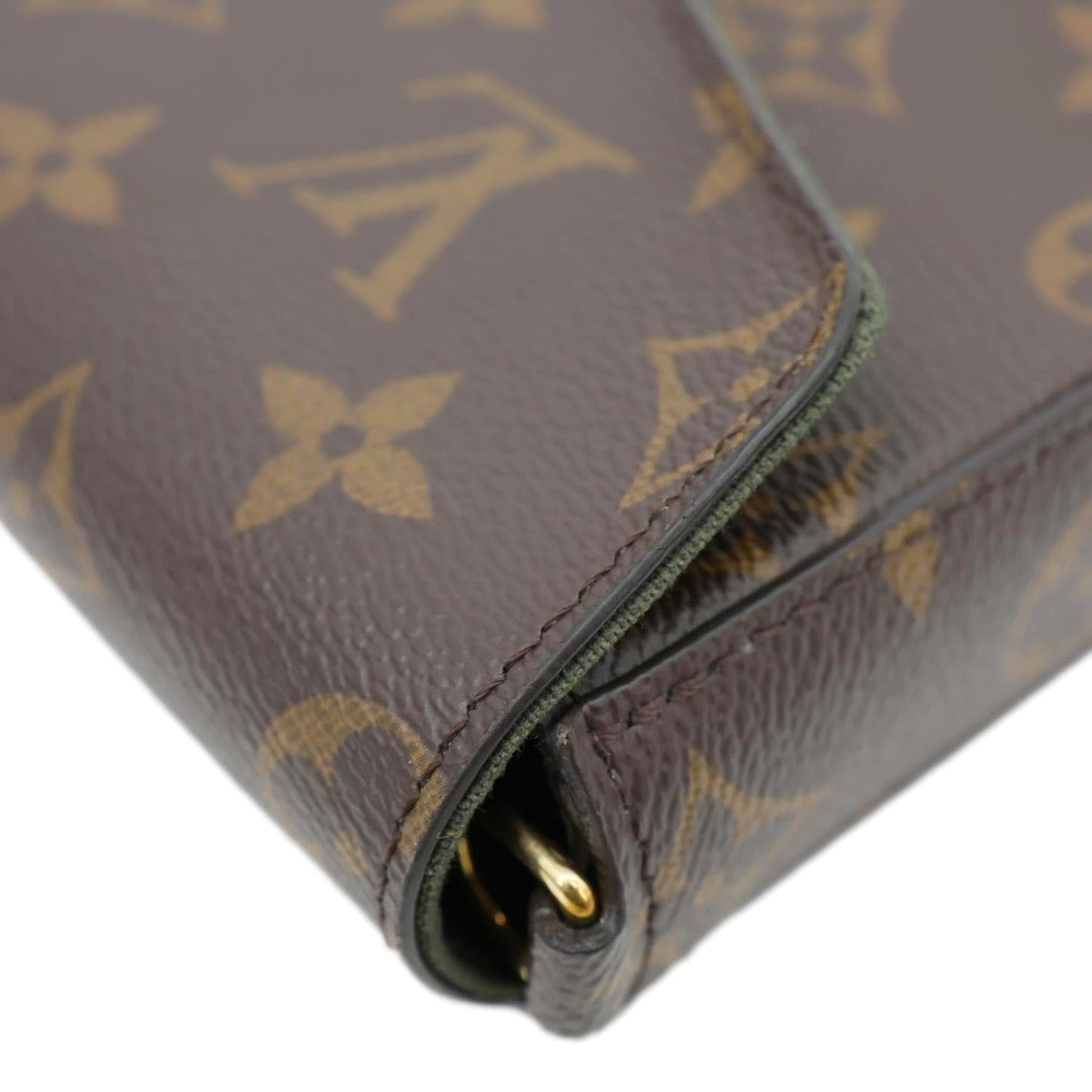 LOUIS VUITTON Felicie Strap & Go Monogram Canvas Shoulder Bag Kaki