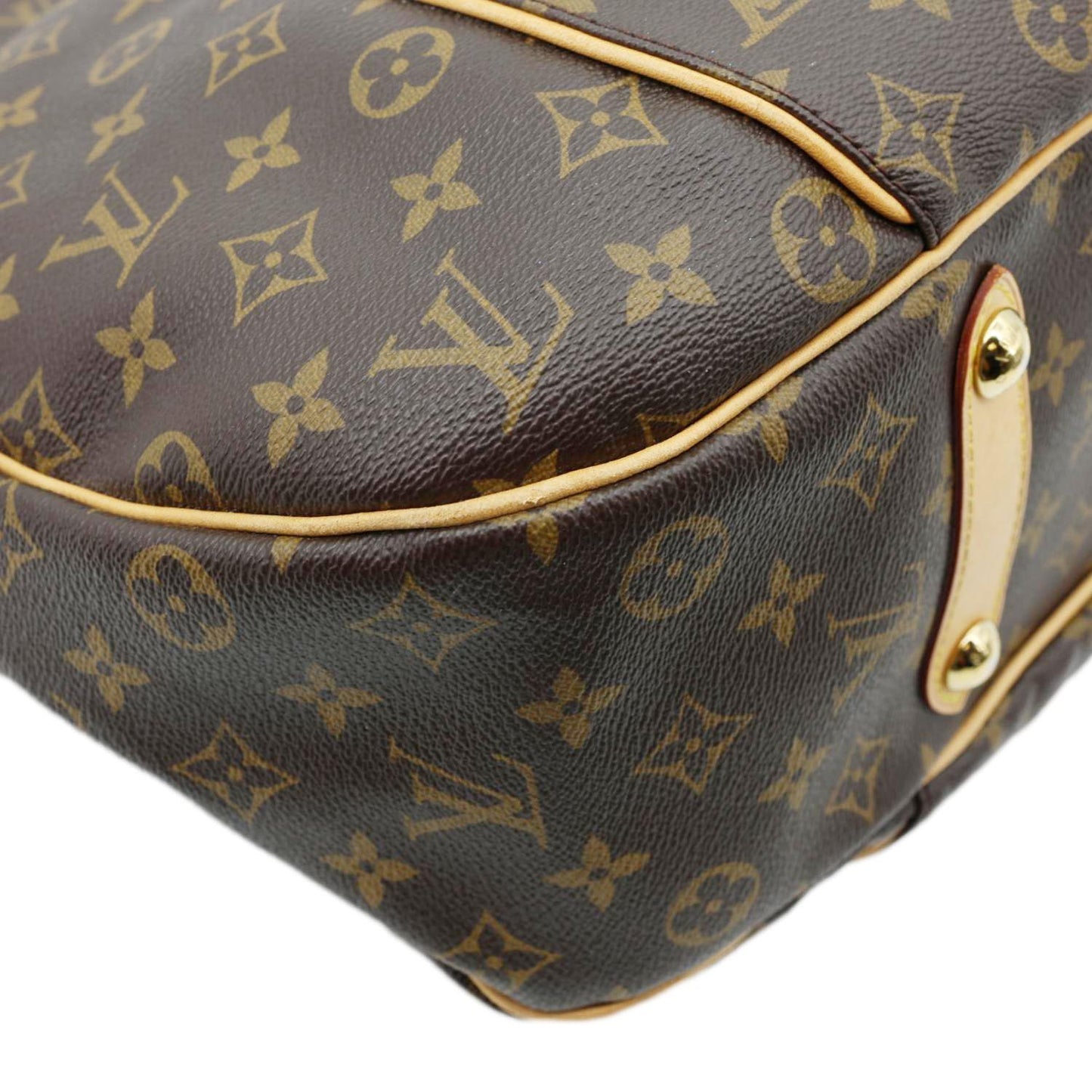 LOUIS VUITTON Galliera GM  Monogram Canvas Shoulder Bag Brown