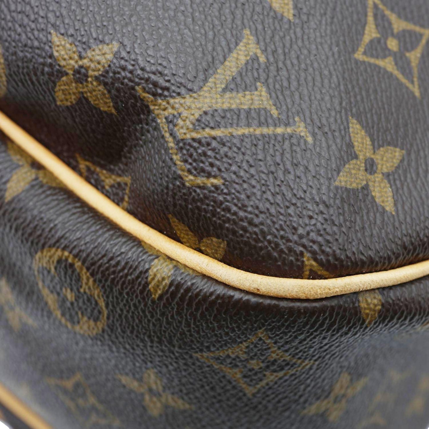 LOUIS VUITTON Galliera GM  Monogram Canvas Shoulder Bag Brown