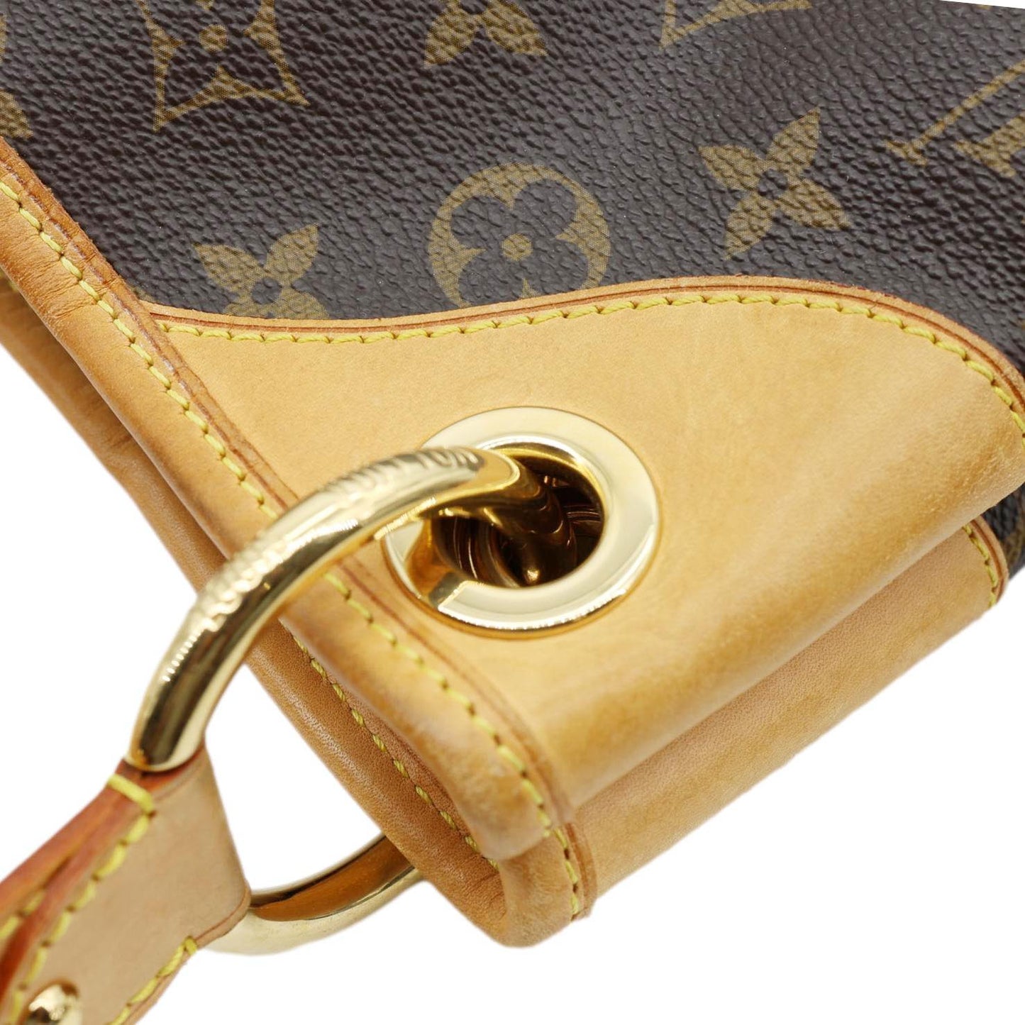 LOUIS VUITTON Galliera GM  Monogram Canvas Shoulder Bag Brown