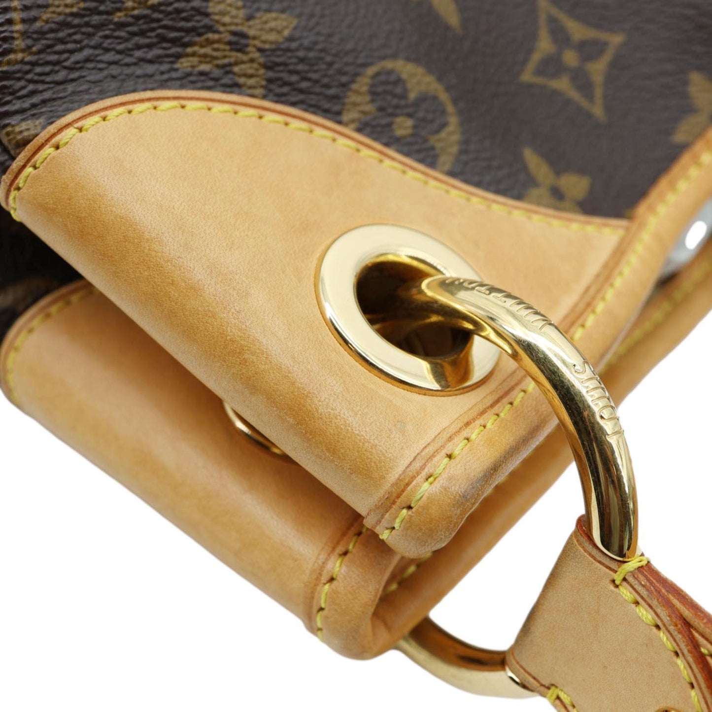 LOUIS VUITTON Galliera GM  Monogram Canvas Shoulder Bag Brown