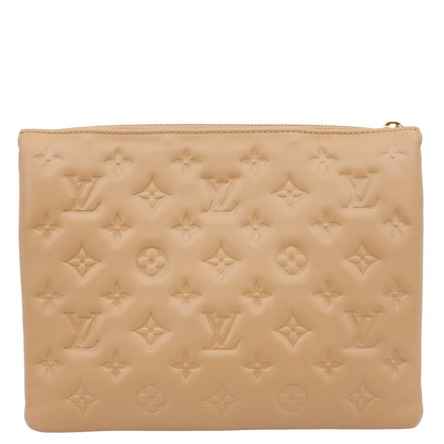 LOUIS VUITTON Coussin PM Monogram Embossed Leather Shoulder Bag Brown