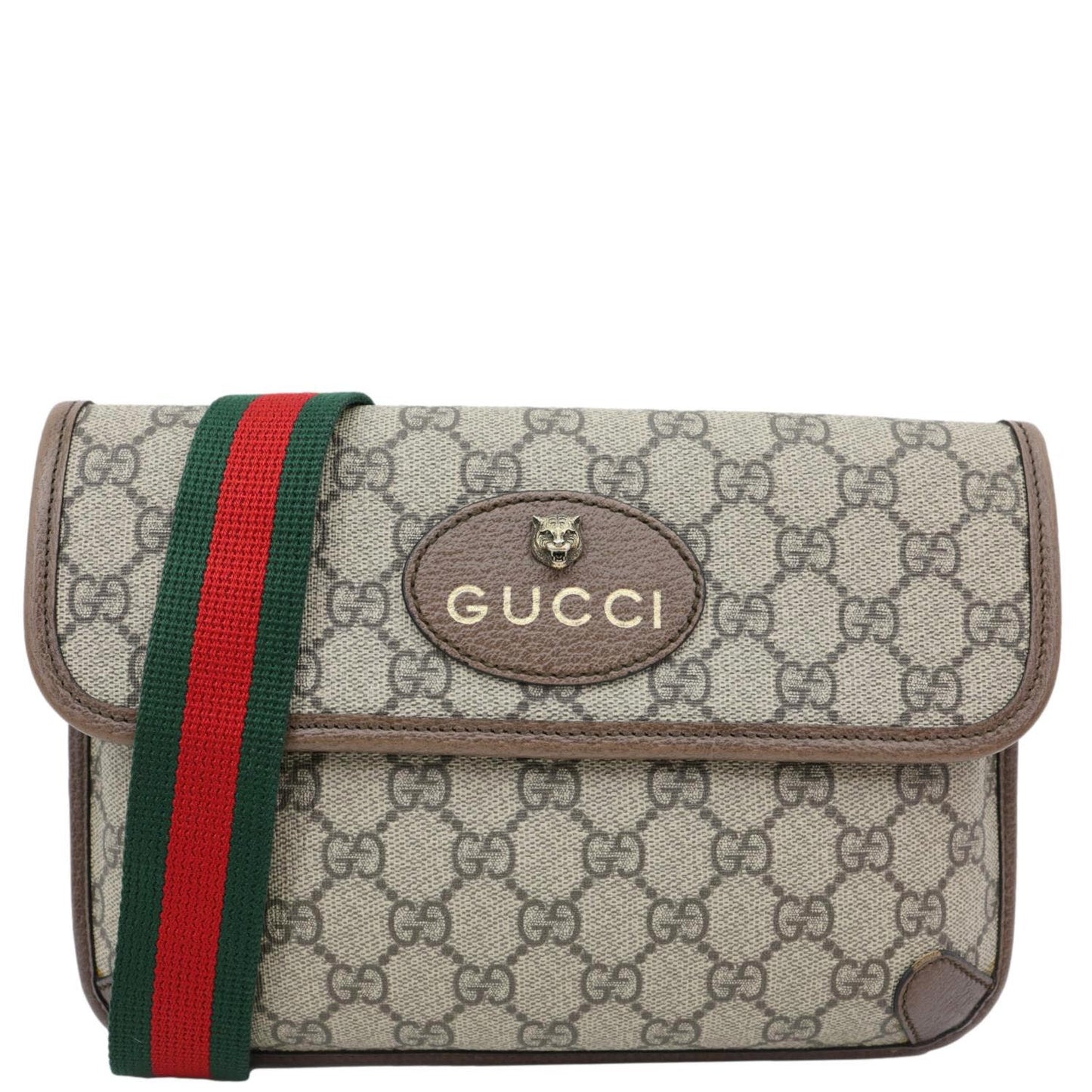 GUCCI Neo Vintage GG Supreme Canvas Waist Bag Beige 493930