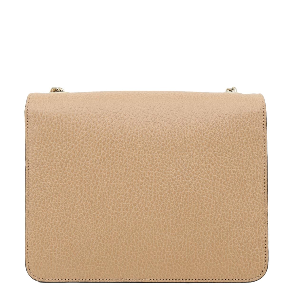 GUCCI Interlocking GG Small Dollar Calfskin Leather Crossbody Bag Beige 510304