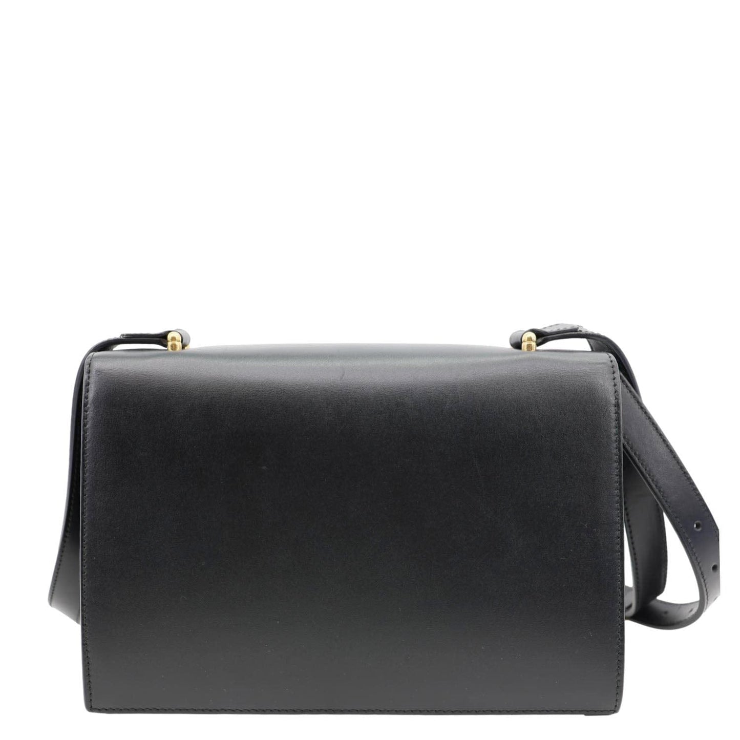 GUCCI Zumi Flap Small Grainy Leather Shoulder Bag Black 576388