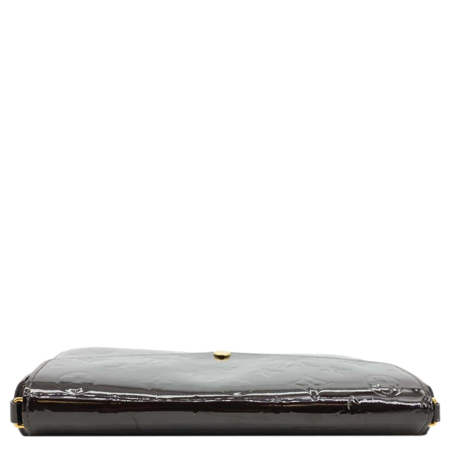 LOUIS VUITTON Felicie Pochette Monogram Vernis Shoulder Bag Amarante