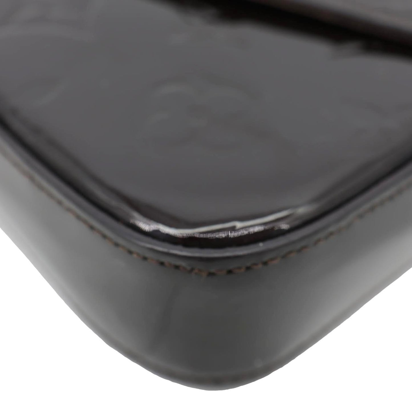 LOUIS VUITTON Felicie Pochette Monogram Vernis Shoulder Bag Amarante