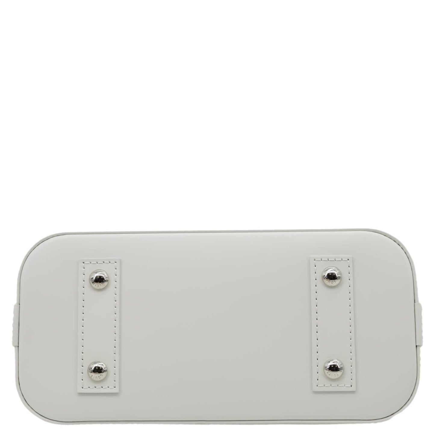 LOUIS VUITTON x YK Alma BB Infinity Dots Epi Leather Satchel Crossbody Bag White