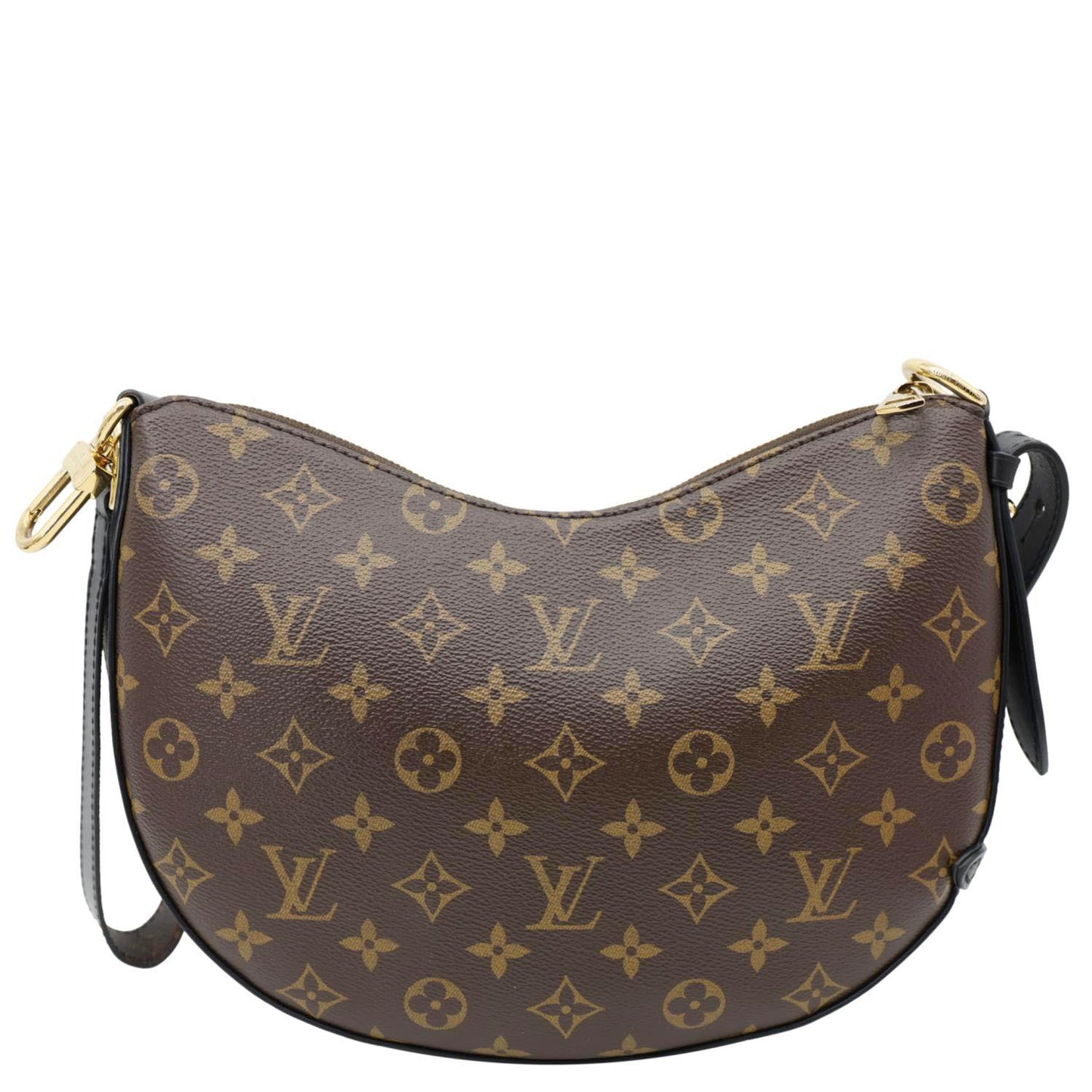 LOUIS VUITTON Cookie BB Monogram Canvas Hobo Bag Brown