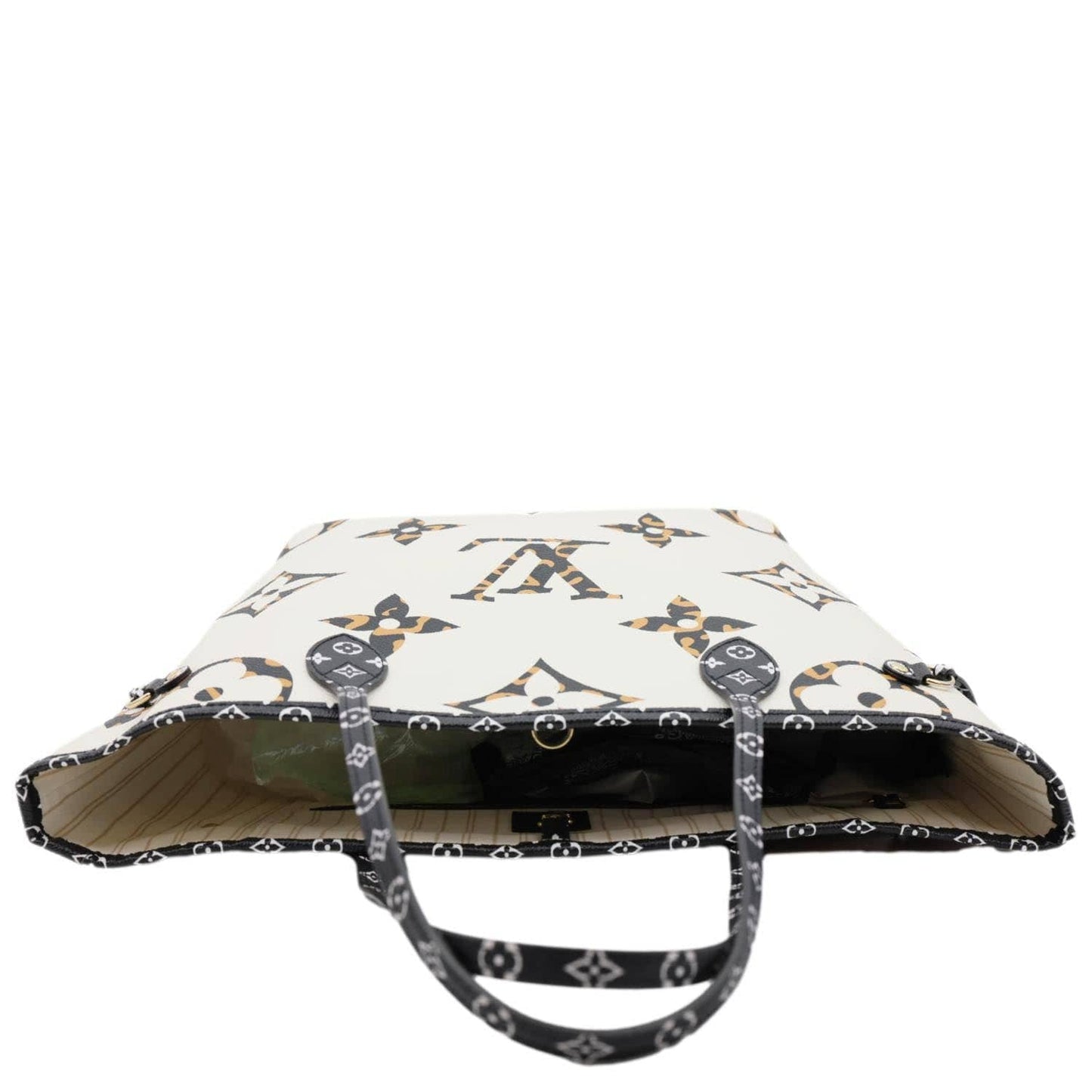 LOUIS VUITTON Neverfull MM Monogram Jungle Shoulder Bag Ivory