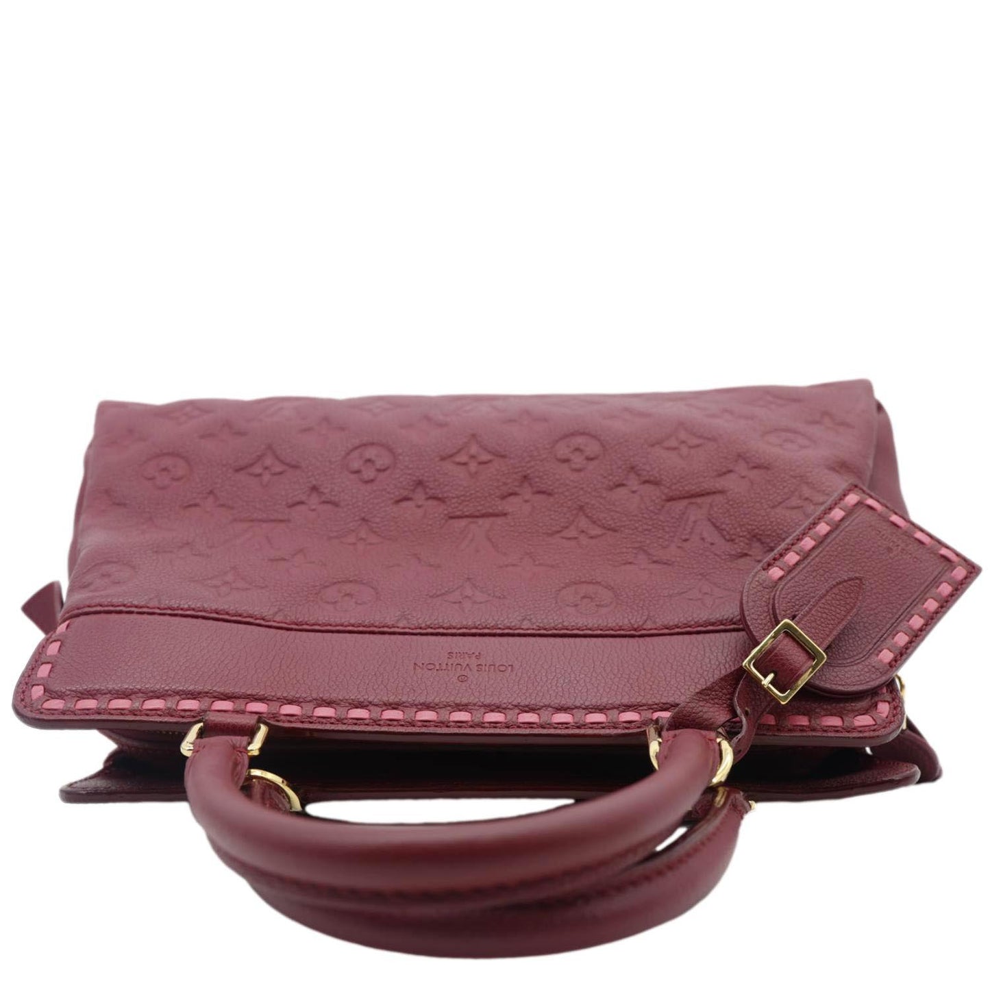 LOUIS VUITTON Vosges MM Empreinte Leather Shoulder Bag Raisin