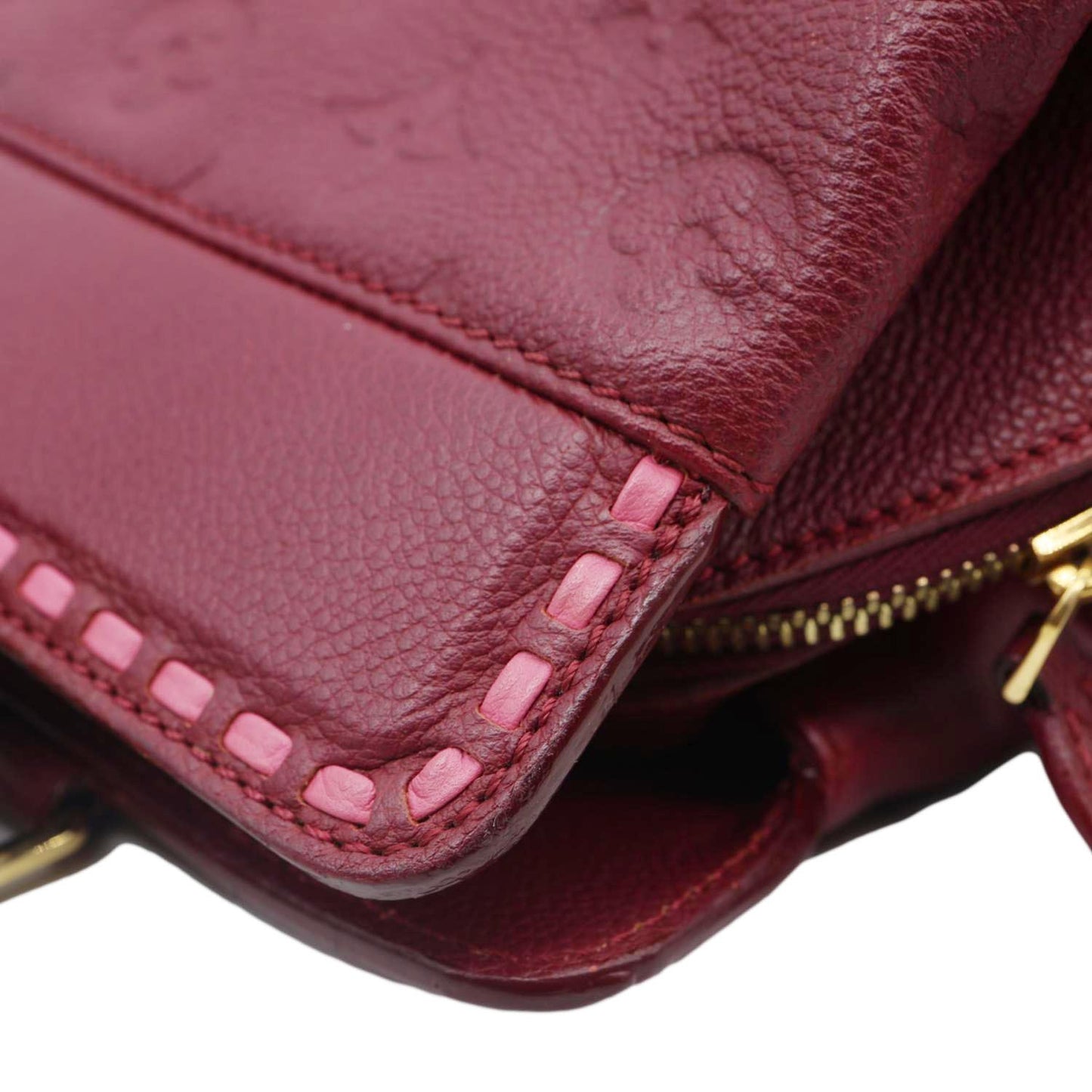 LOUIS VUITTON Vosges MM Empreinte Leather Shoulder Bag Raisin