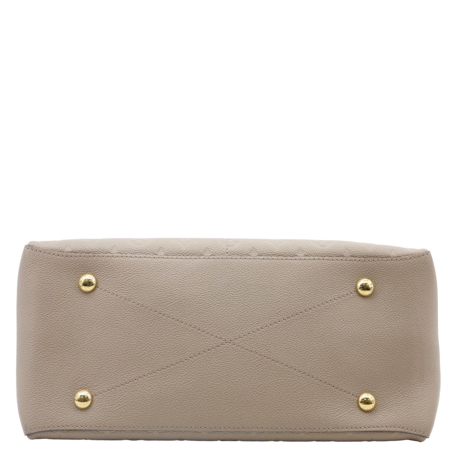 LOUIS VUITTON Maida Monogram Empreinte Leather Hobo Shoulder Bag Beige