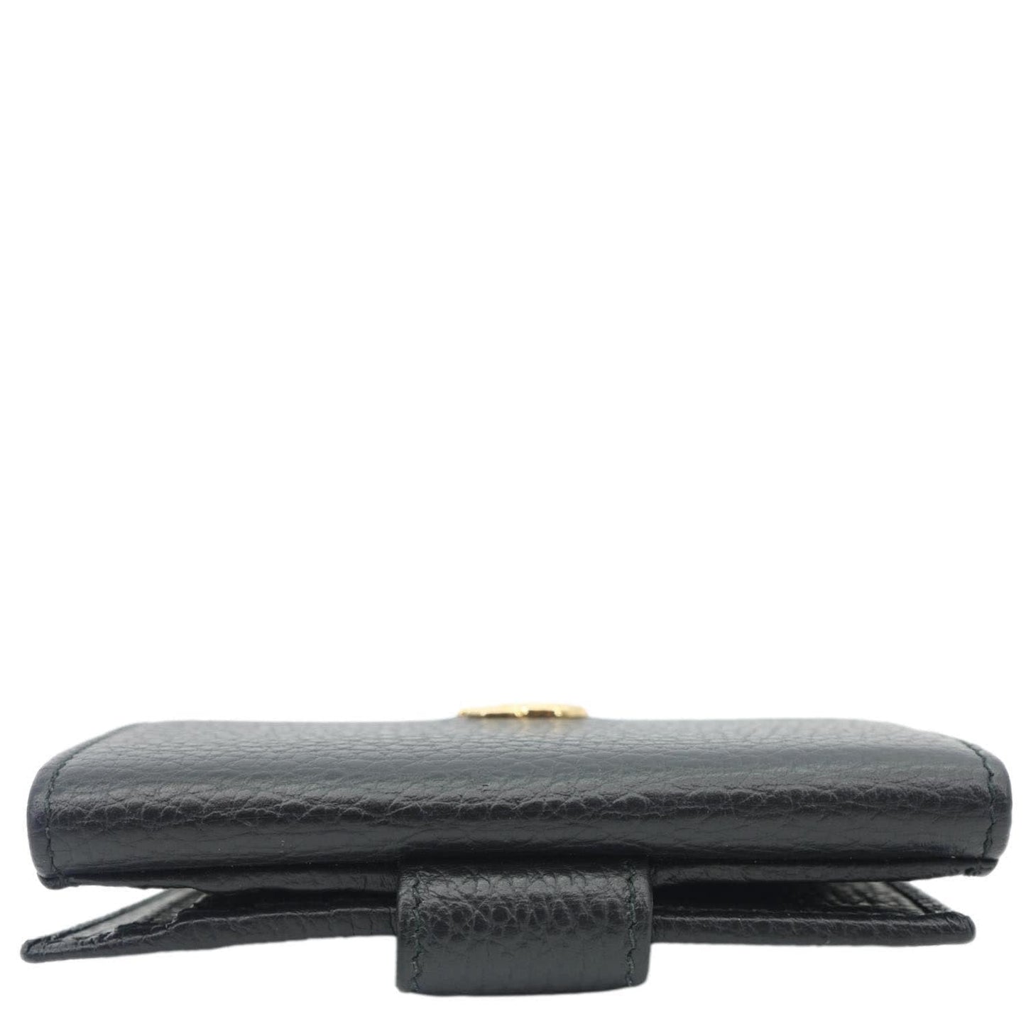 GUCCI GG Marmont Small Leather Bifold Wallet Black 456122