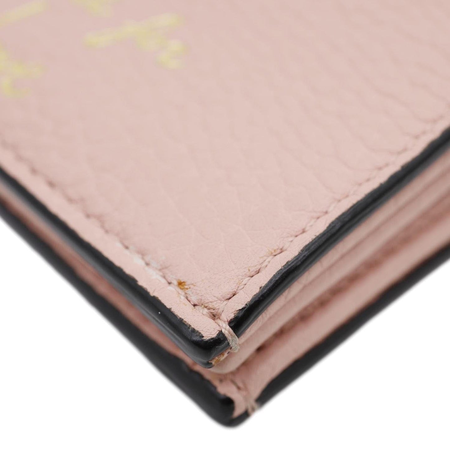 GUCCI Cellarius Blind for Love Animalier Leather Card Case Pink 460185