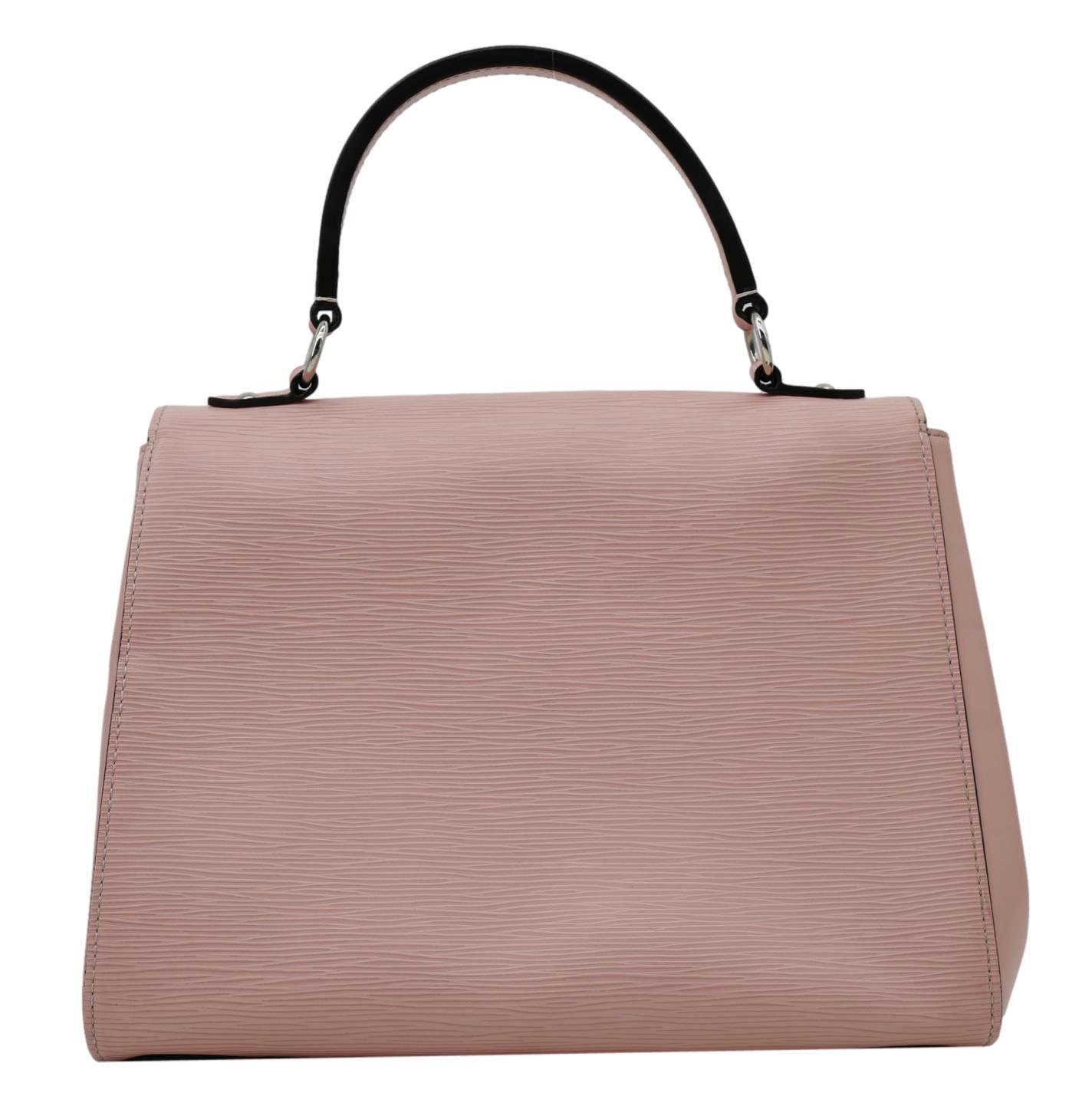 LOUIS VUITTON Cluny MM Epi Leather Top Handle Crossbody Bag Rose Ballerine