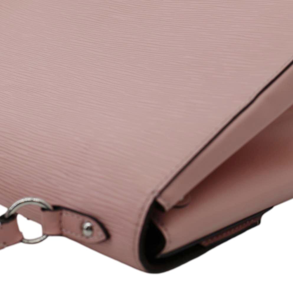 LOUIS VUITTON Cluny MM Epi Leather Top Handle Crossbody Bag Rose Ballerine