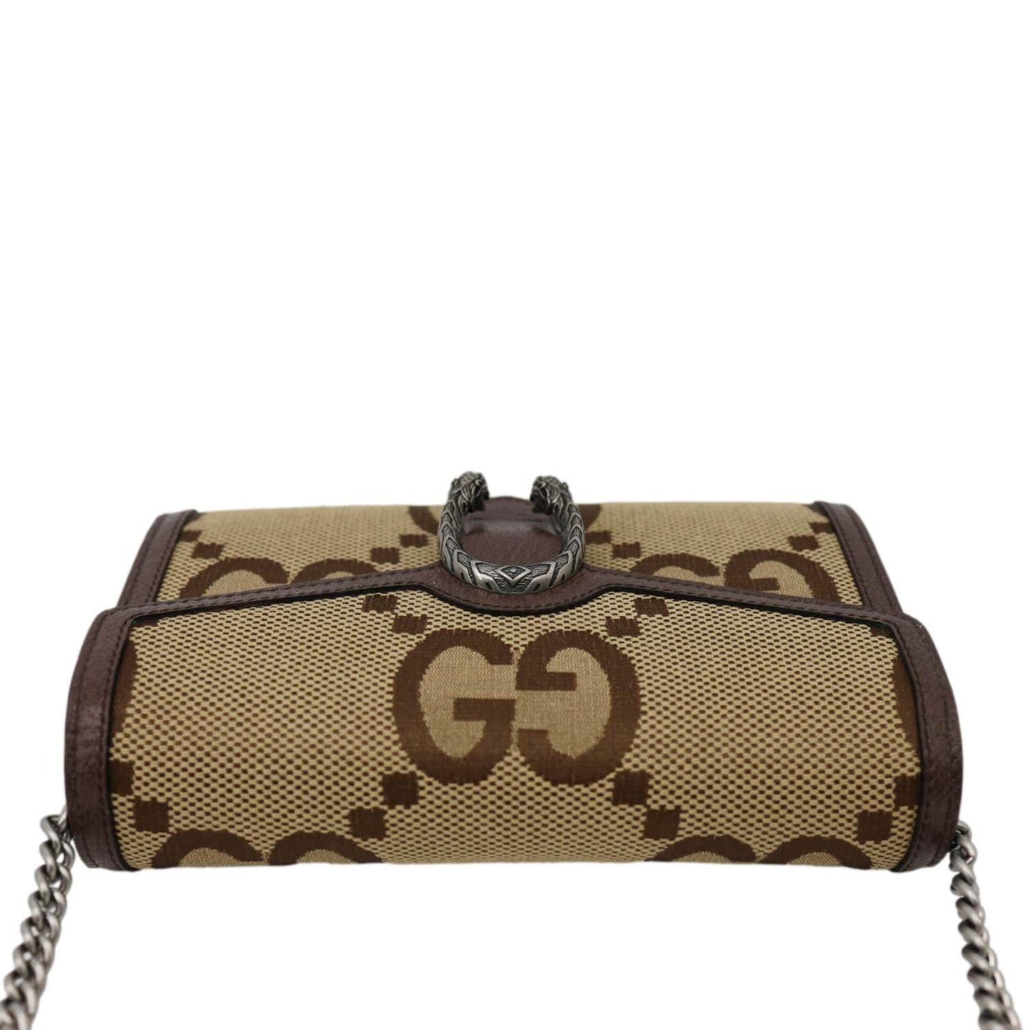 GUCCI Dionysus GG Jumbo Canvas Crossbody Bag Beige 401231