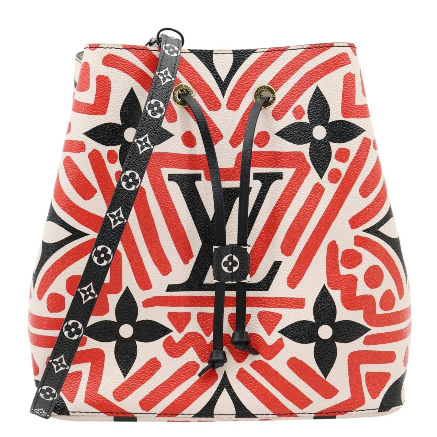 LOUIS VUITTON Crafty NeoNoe MM Monogram Canvas Shoulder Bag Red