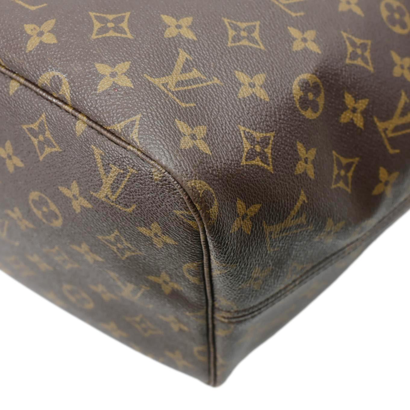 LOUIS VUITTON Neverfull GM Monogram Canvas Tote Bag Brown