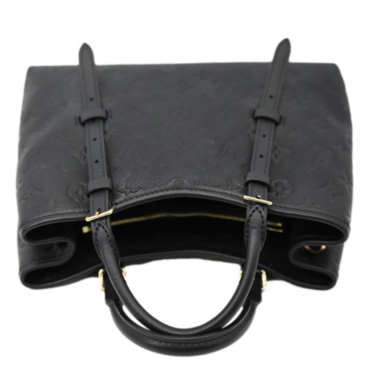LOUIS VUITTON Babylone PM Monogram Empreinte Leather Tote Bag Black