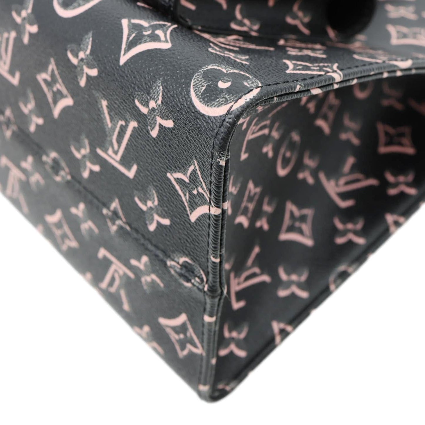 LOUIS VUITTON Onthego MM Fall For You Monogram Canvas Tote Bag Black