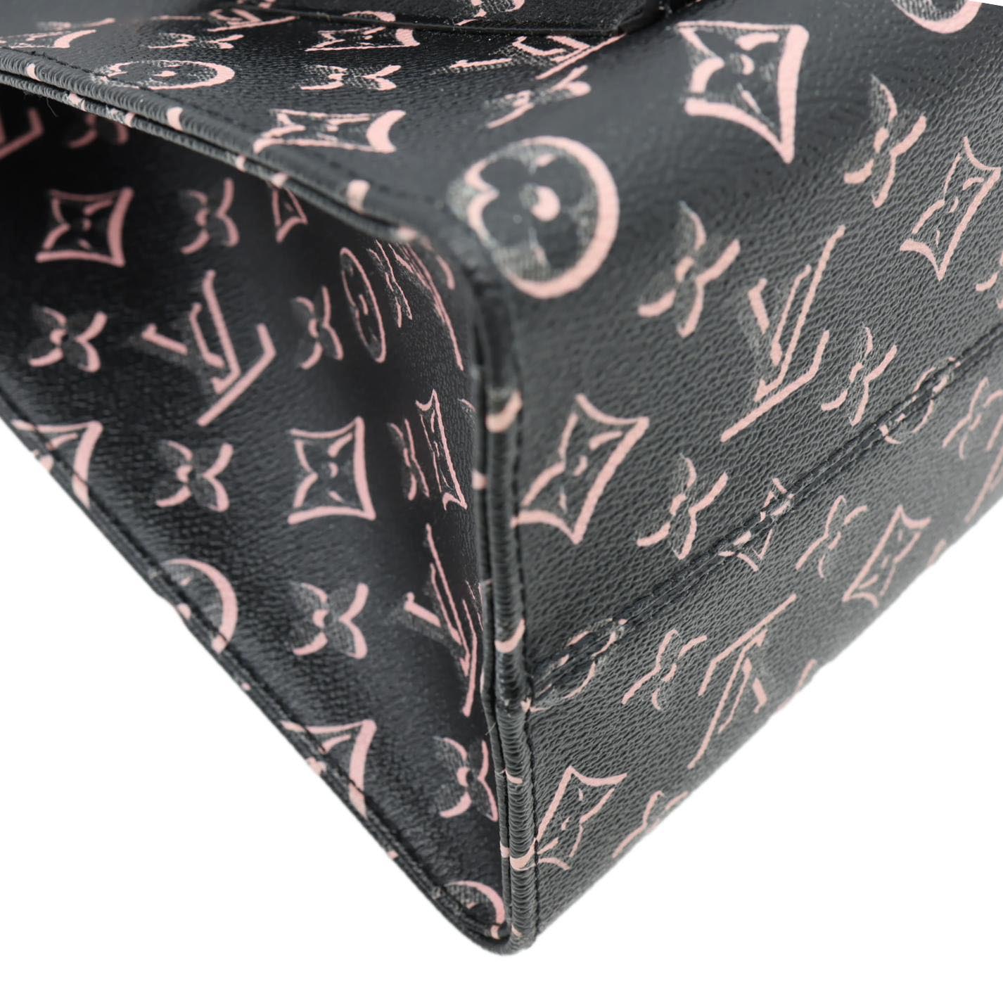 LOUIS VUITTON Onthego MM Fall For You Monogram Canvas Tote Bag Black